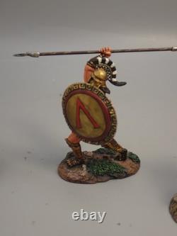 Plomb Conte Ref Ag006 Ancienne Grece 3 Grecs Au Combat