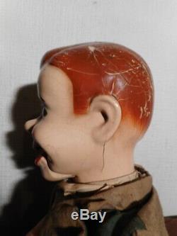 Poupée ancienne marionnette ventriloque américaine Paul Winchell Jerry Mahoney