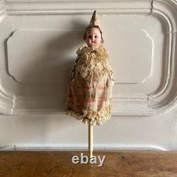 Poupée musicale Germany sur tige tête en porcelaine M3749