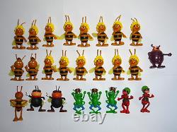 Présentoir avec figurines PVC Maya l'abeille Schleich Vintage (C624)