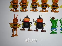 Présentoir avec figurines PVC Maya l'abeille Schleich Vintage (C624)