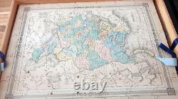 Puzzle Géographie ancien 8 Cartes Continents d'après Barbier du Bocage 19è