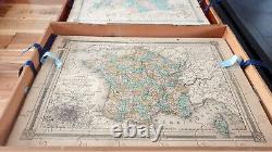 Puzzle Géographie ancien 8 Cartes Continents d'après Barbier du Bocage 19è