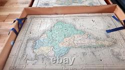 Puzzle Géographie ancien 8 Cartes Continents d'après Barbier du Bocage 19è