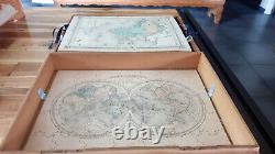 Puzzle Géographie ancien 8 Cartes Continents d'après Barbier du Bocage 19è