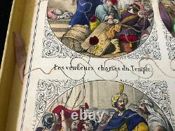 Puzzle Nouveau Testament Jeux de Société Lithographiée Jouet Antique French