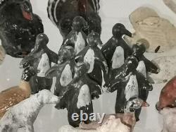 Quiralu aludo lot de 41 animaux de la ferme et des pingouins