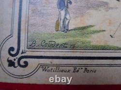 RARE-ANTIQUE jeu de l'oie Charles Watilliaux- jeux de société de 1874 à 1908