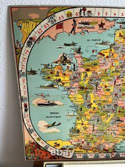 RARE Ancien Jeu De Plateau Tour De France Saussine Wery Complet BE