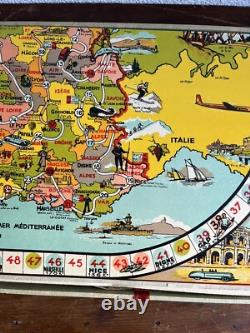 RARE Ancien Jeu De Plateau Tour De France Saussine Wery Complet BE