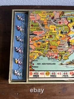 RARE Ancien Jeu De Plateau Tour De France Saussine Wery Complet BE
