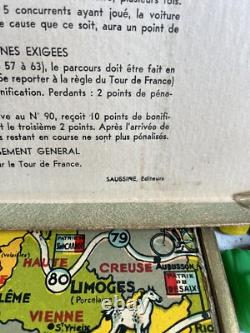 RARE Ancien Jeu De Plateau Tour De France Saussine Wery Complet BE