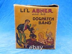 RARE ++ JOUET ANCIEN Old toy UNIQUE LI'L ABNER AND HIS DOGPATCH BAND BOX