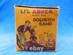 RARE ++ JOUET ANCIEN Old toy UNIQUE LI'L ABNER AND HIS DOGPATCH BAND BOX