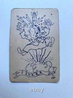 RARE Jeu de cartes Mesmaekers Frères Jeu des Alliés 1945 Caricature Adolf Hitler