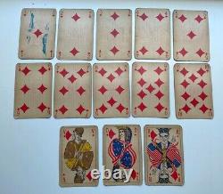 RARE Jeu de cartes Mesmaekers Frères Jeu des Alliés 1945 Caricature Adolf Hitler