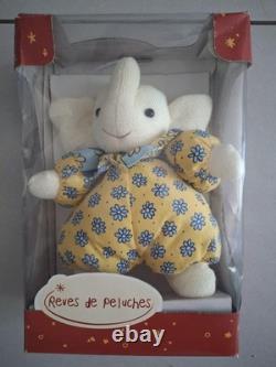 RARE Rêve de peluches éléphant dans sa boîte Fabrication française