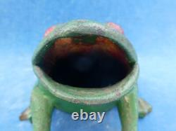 RARE TOP! JEU D'ADRESSE Skill Game GRENOUILLE ANCIENNE Old frog