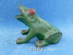 RARE TOP! JEU D'ADRESSE Skill Game GRENOUILLE ANCIENNE Old frog