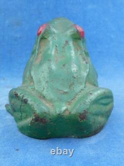 RARE TOP! JEU D'ADRESSE Skill Game GRENOUILLE ANCIENNE Old frog