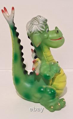 RARISSIME ANCIEN POUET ELLIOTT LE DRAGON DISNEY LEDRA 22 cm