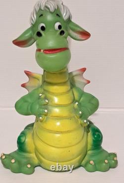 RARISSIME ANCIEN POUET ELLIOTT LE DRAGON DISNEY LEDRA 22 cm