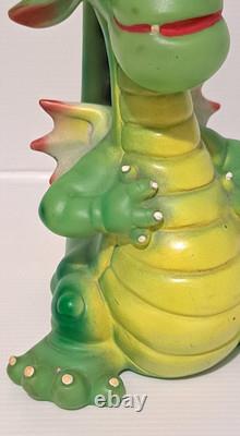 RARISSIME ANCIEN POUET ELLIOTT LE DRAGON DISNEY LEDRA 22 cm
