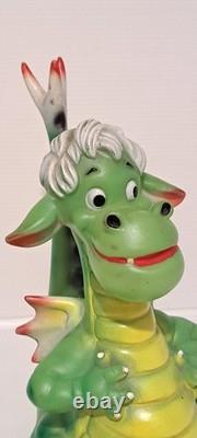 RARISSIME ANCIEN POUET ELLIOTT LE DRAGON DISNEY LEDRA 22 cm