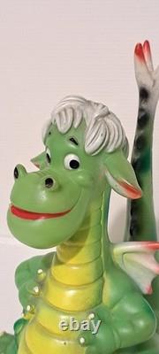 RARISSIME ANCIEN POUET ELLIOTT LE DRAGON DISNEY LEDRA 22 cm