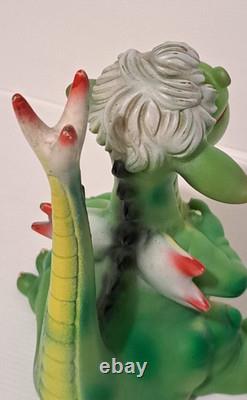 RARISSIME ANCIEN POUET ELLIOTT LE DRAGON DISNEY LEDRA 22 cm
