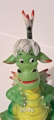 RARISSIME ANCIEN POUET ELLIOTT LE DRAGON DISNEY LEDRA 22 cm