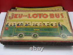 RARISSIME jeu Ancien De LOTO BUS, GB UNIS FRANCE vers 1920 1940
