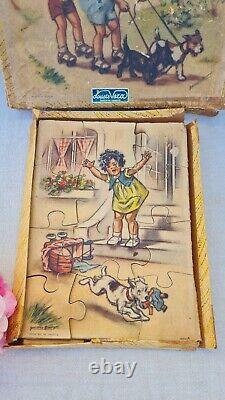 Rare 2 Anciens Puzzles Germaine Bouret Jouet Jeux Enfant