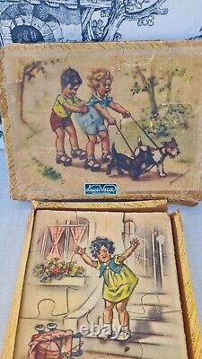 Rare 2 Anciens Puzzles Germaine Bouret Jouet Jeux Enfant