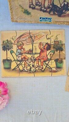 Rare 2 Anciens Puzzles Germaine Bouret Jouet Jeux Enfant