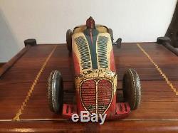 Rare Ancien Jouet Tôle Delahaye Cr Charles Rossignol Gm Rare Race Tin Toy Car