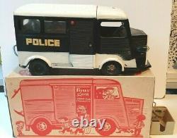Rare CHR Citroën Tube HY Police en boite jouet ancien en tôle époque JRD CIJ
