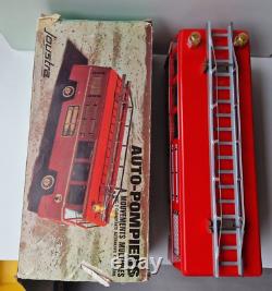 Rare Camion de pompier auto-pompiersneuf en boite Joustra jouet ancien tôle