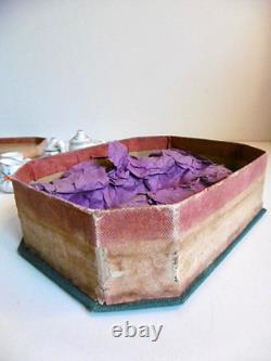 Rare Dinette Ancienne En Porcelaine Dans Son Coffret Carton Époque Napoléon III