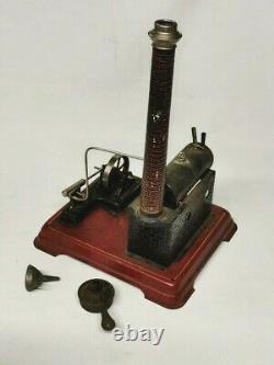 Rare Doll & Cie Machine à vapeur jouet en tôle made Germany 1930-1939 no BING