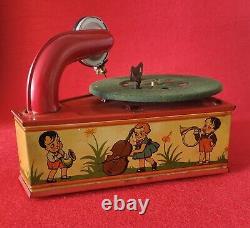 Rare Gramophone Bing Pour Enfant (1927) Superbe Etat Et Fonctionne