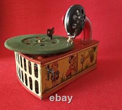 Rare Gramophone Bing Pour Enfant (1927) Superbe Etat Et Fonctionne