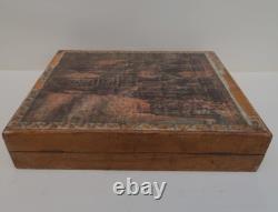 Rare Jeu de Cubes Incendie de la Cathedrale de Reims WW1 Complet + Boite 1920