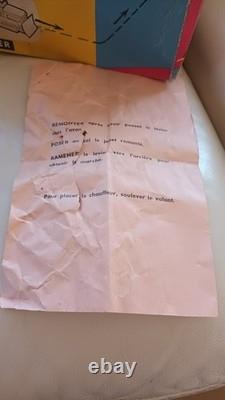 Rare Jouet Ancien Tôle Memo Bulldozer Neuf Boite D'origine