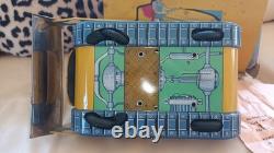 Rare Jouet Ancien Tôle Memo Bulldozer Neuf Boite D'origine