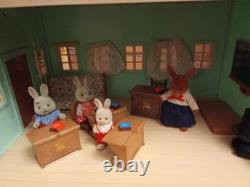 Rare Les Petits Malins-malinville-l'ecole-bandai-1986-+mobilier+5 Figurine. Boite
