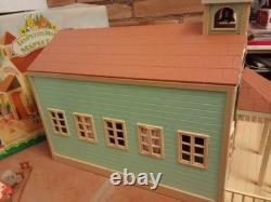 Rare Les Petits Malins-malinville-l'ecole-bandai-1986-+mobilier+5 Figurine. Boite