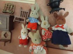 Rare Les Petits Malins-malinville-l'ecole-bandai-1986-+mobilier+5 Figurine. Boite