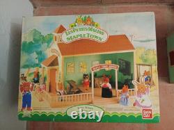 Rare Les Petits Malins-malinville-l'ecole-bandai-1986-+mobilier+5 Figurine. Boite
