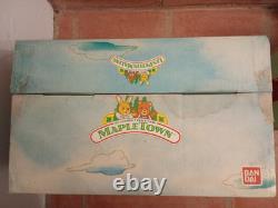 Rare Les Petits Malins-malinville-l'ecole-bandai-1986-+mobilier+5 Figurine. Boite